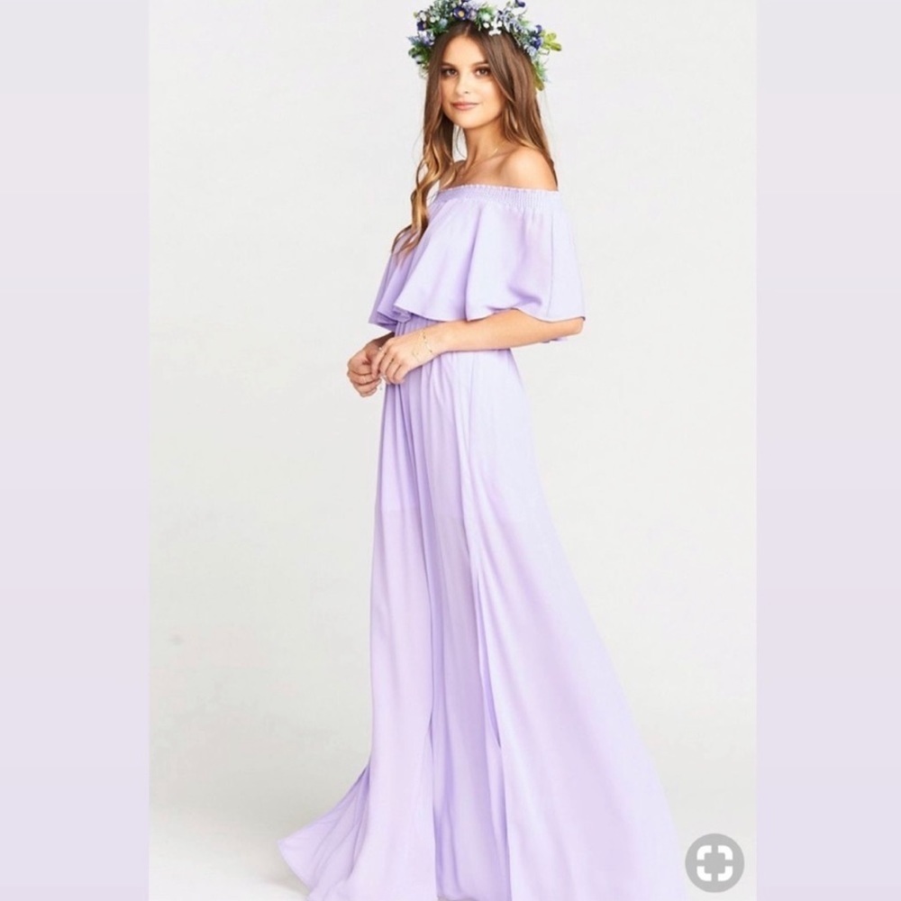 Show Me Your Mumu Hacienda Lilac Crisp Maxi Dress - Picture 2 of 8